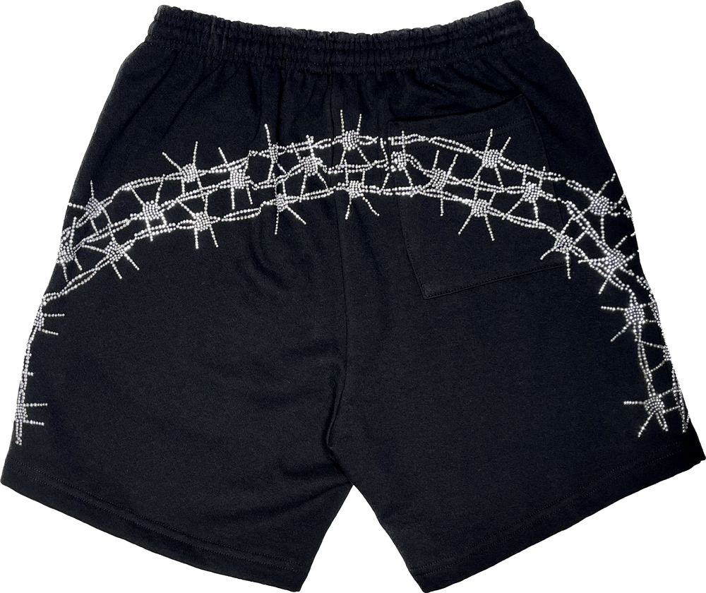 【PORTERNA】Yvonne Tape Shorts barb+wire+shorts+back+black+